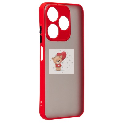 Чехол-накладка для Tecno Spark 10C (красный) - PC041 Чехол-накладка для Tecno Spark 10C (красный) - PC041