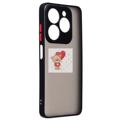 Чехол-накладка для Tecno Spark 20C (черный) - PC041