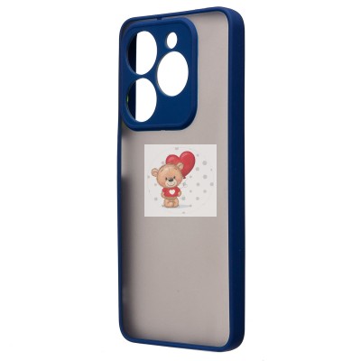 Чехол-накладка для Tecno Spark 20C (темно-синий) - PC041