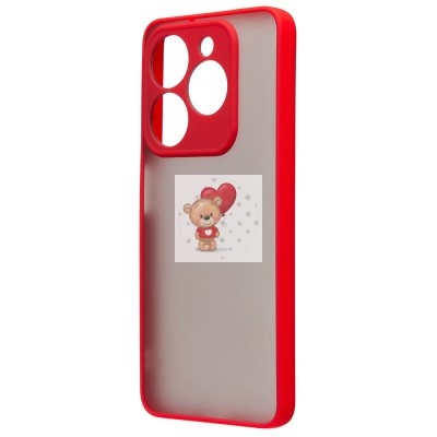 Чехол-накладка для Tecno Spark 20C (красный) - PC041