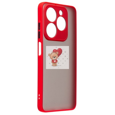 Чехол-накладка для Tecno Spark 20C (красный) - PC041