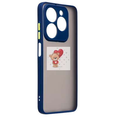 Чехол-накладка для Tecno Spark 20C (темно-синий) - PC041