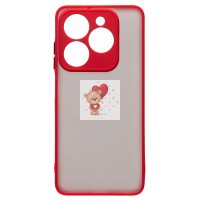 Чехол-накладка для Tecno Spark 20C (красный) - PC041