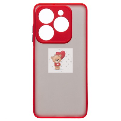 Чехол-накладка для Tecno Spark 20C (красный) - PC041