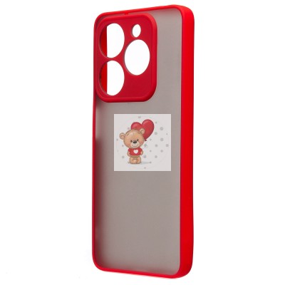 Чехол-накладка для Tecno Spark 20C (красный) - PC041