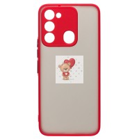Чехол-накладка для Tecno Spark Go (красный) - PC041