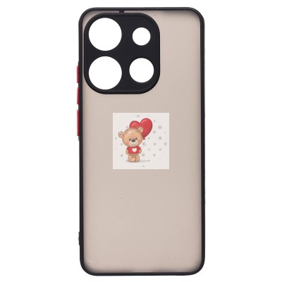 Чехол-накладка для Tecno Spark Go (черный) - PC041