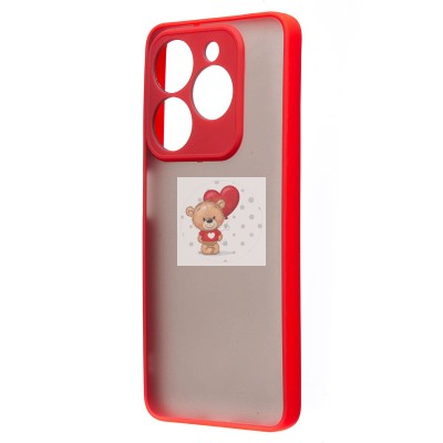 Чехол-накладка для Tecno Spark Go 2024 (красный) - PC041