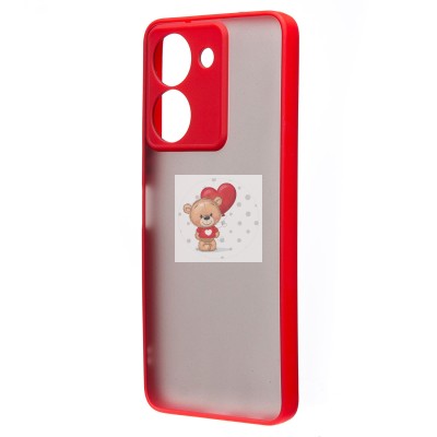 Чехол-накладка для Vivo Y36 5G Global (красный) - PC041 Чехол-накладка для Vivo Y36 5G Global (красный) - PC041