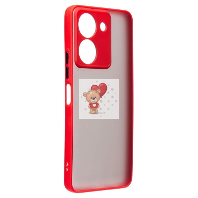 Чехол-накладка для Vivo Y36 5G Global (красный) - PC041 Чехол-накладка для Vivo Y36 5G Global (красный) - PC041