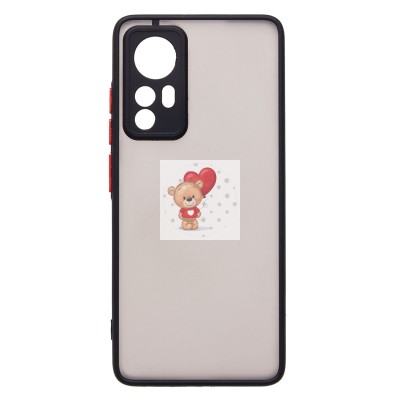 Чехол-накладка для Xiaomi 12 (черный/черный) - PC041