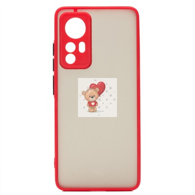 Чехол-накладка для Xiaomi 12S (красный/черный) - PC041 Чехол-накладка для Xiaomi 12S (красный/черный) - PC041