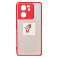 Чехол-накладка для Xiaomi 13T Pro (красный) - PC041