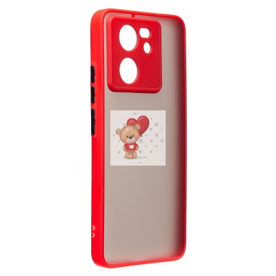 Чехол-накладка для Xiaomi 13T (красный) - PC041