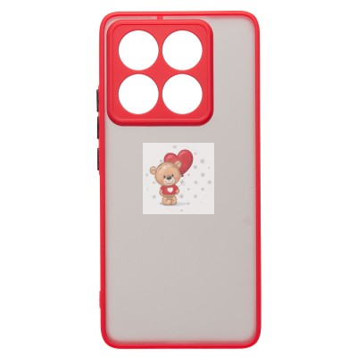 Чехол-накладка для Xiaomi 14T Pro (красный) - PC041 Чехол-накладка для Xiaomi 14T Pro (красный) - PC041