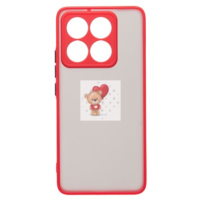 Чехол-накладка для Xiaomi 14T (красный) - PC041 Чехол-накладка для Xiaomi 14T (красный) - PC041