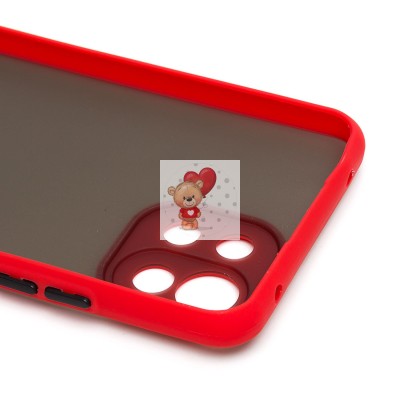 Чехол-накладка для Xiaomi Mi 11 Lite (красный/черный) - PC041 Чехол-накладка для Xiaomi Mi 11 Lite (красный/черный) - PC041