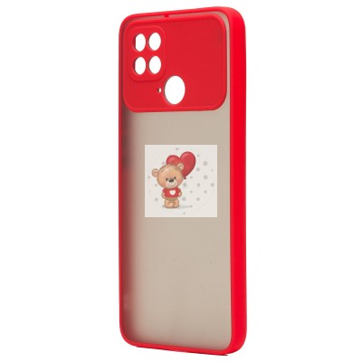 Чехол-накладка для Xiaomi Poco C40 (красный/черный) - PC041