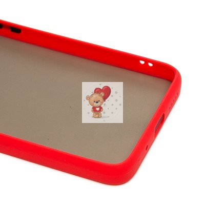 Чехол-накладка для Xiaomi Poco C40 (красный/черный) - PC041