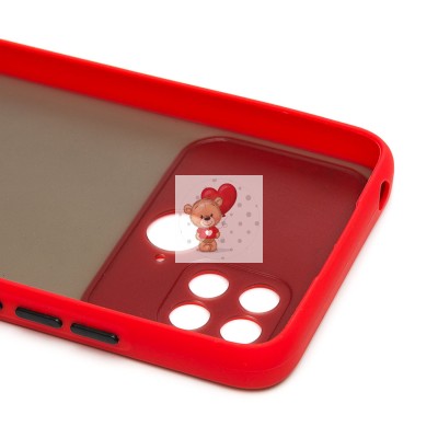 Чехол-накладка для Xiaomi Poco C40 (красный/черный) - PC041