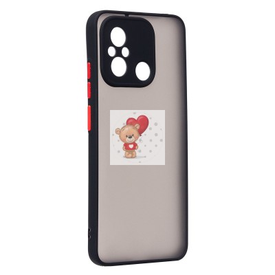 Чехол-накладка для Xiaomi Redmi 12C (черный/черный) - PC041 Чехол-накладка для Xiaomi Redmi 12C (черный/черный) - PC041