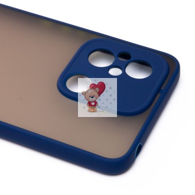 Чехол-накладка для Xiaomi Redmi 12C (синий/черный) - PC041