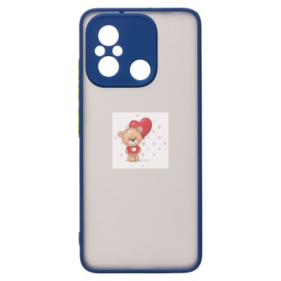 Чехол-накладка для Xiaomi Redmi 12C (темно-синий/черный) - PC041 Чехол-накладка для Xiaomi Redmi 12C (темно-синий/черный) - PC041