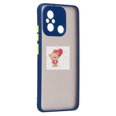 Чехол-накладка для Xiaomi Redmi 12C (темно-синий/черный) - PC041