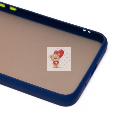 Чехол-накладка для Xiaomi Redmi 12C (темно-синий/черный) - PC041