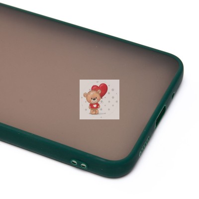 Чехол-накладка для Xiaomi Redmi 12C (темно-зеленый/черный) - PC041