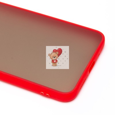 Чехол-накладка для Xiaomi Redmi 12C (красный/черный) - PC041