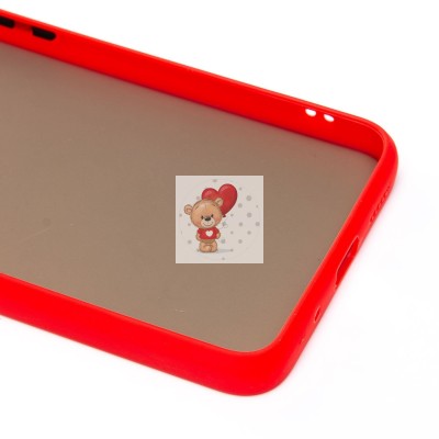 Чехол-накладка для Xiaomi Redmi 12C (красный/черный) - PC041