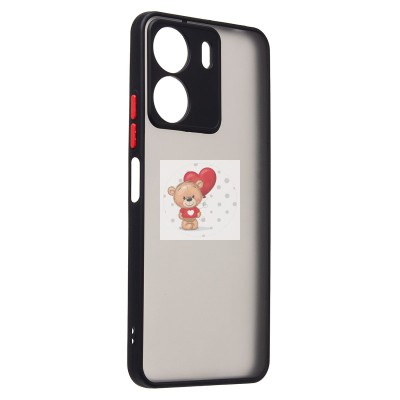 Чехол-накладка для Xiaomi Poco C65 (черный) - PC041 Чехол-накладка для Xiaomi Poco C65 (черный) - PC041