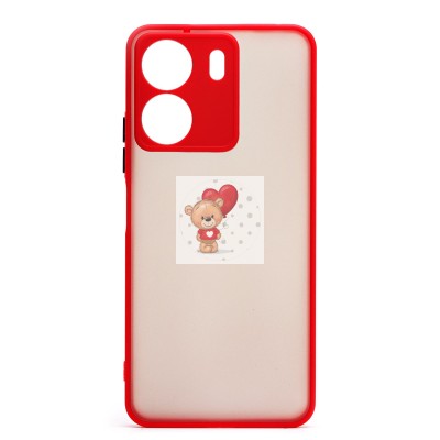 Чехол-накладка для Xiaomi Poco C65 (красный) - PC041