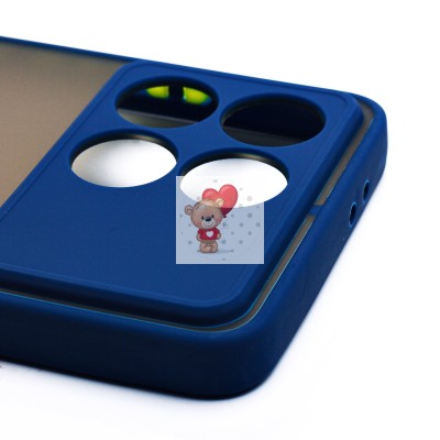 Чехол-накладка для Xiaomi Poco F6 Pro (темно-синий) - PC041