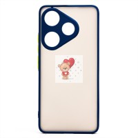 Чехол-накладка для Xiaomi Poco F6 (темно-синий) - PC041