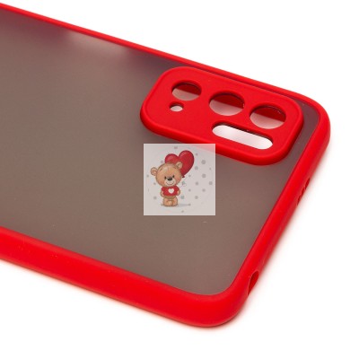 Чехол-накладка для Xiaomi Poco M3 Pro 5G (красный/черный) - PC041