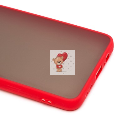 Чехол-накладка для Xiaomi Redmi Note 11 5G (красный/черный) - PC041