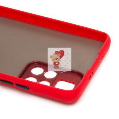 Чехол-накладка для Xiaomi Redmi Note 11 5G (красный/черный) - PC041