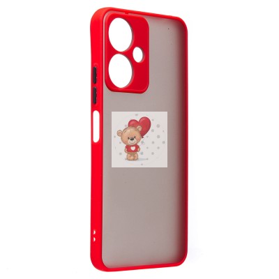 Чехол-накладка для Xiaomi Redmi 13C 5G (красный) - PC041 Чехол-накладка для Xiaomi Redmi 13C 5G (красный) - PC041