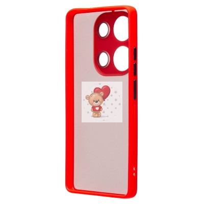 Чехол-накладка для Xiaomi Poco M6 Pro 4G (красный) - PC041