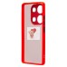 Чехол-накладка для Xiaomi Poco M6 Pro 4G (красный) - PC041