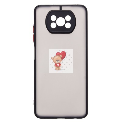 Чехол-накладка для Xiaomi Poco X3 (черный/черный) - PC041 Чехол-накладка для Xiaomi Poco X3 (черный/черный) - PC041