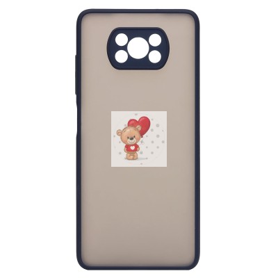 Чехол-накладка для Xiaomi Poco X3 (темно-синий/черный) - PC041 Чехол-накладка для Xiaomi Poco X3 (темно-синий/черный) - PC041