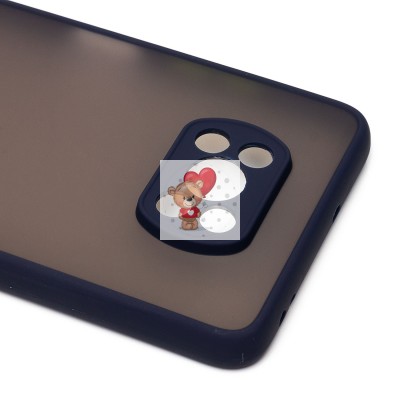 Чехол-накладка для Xiaomi Poco X3 (темно-синий/черный) - PC041 Чехол-накладка для Xiaomi Poco X3 (темно-синий/черный) - PC041