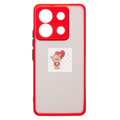 Чехол-накладка для Xiaomi Poco X6 5G (красный) - PC041 Чехол-накладка для Xiaomi Poco X6 5G (красный) - PC041