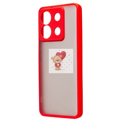 Чехол-накладка для Xiaomi Poco X6 5G (красный) - PC041 Чехол-накладка для Xiaomi Poco X6 5G (красный) - PC041