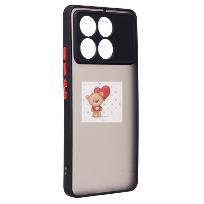 Чехол-накладка для Xiaomi Poco X6 Pro 5G (черный) - PC041