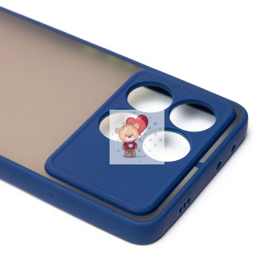 Чехол-накладка для Xiaomi Poco X6 Pro 5G (темно-синий) - PC041