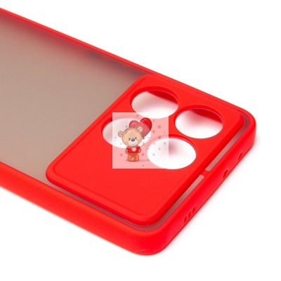 Чехол-накладка для Xiaomi Poco X6 Pro 5G (красный) - PC041 Чехол-накладка для Xiaomi Poco X6 Pro 5G (красный) - PC041